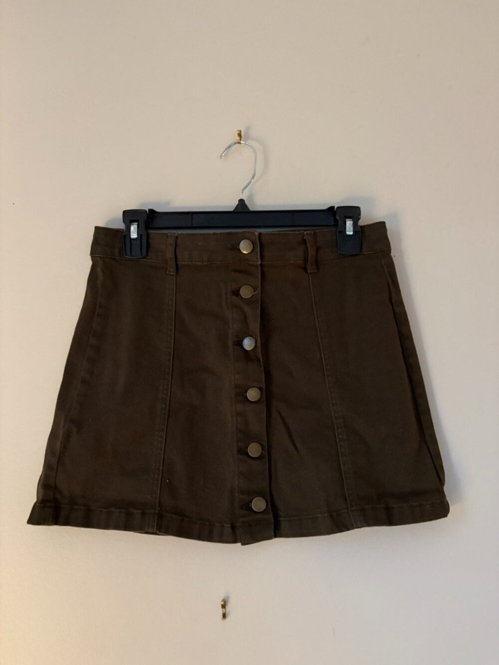Olive Green Mini Skirt Size Small